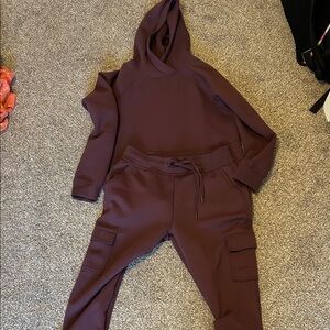 32 Degrees Women's Burgundy Hoodie Sweatshirt